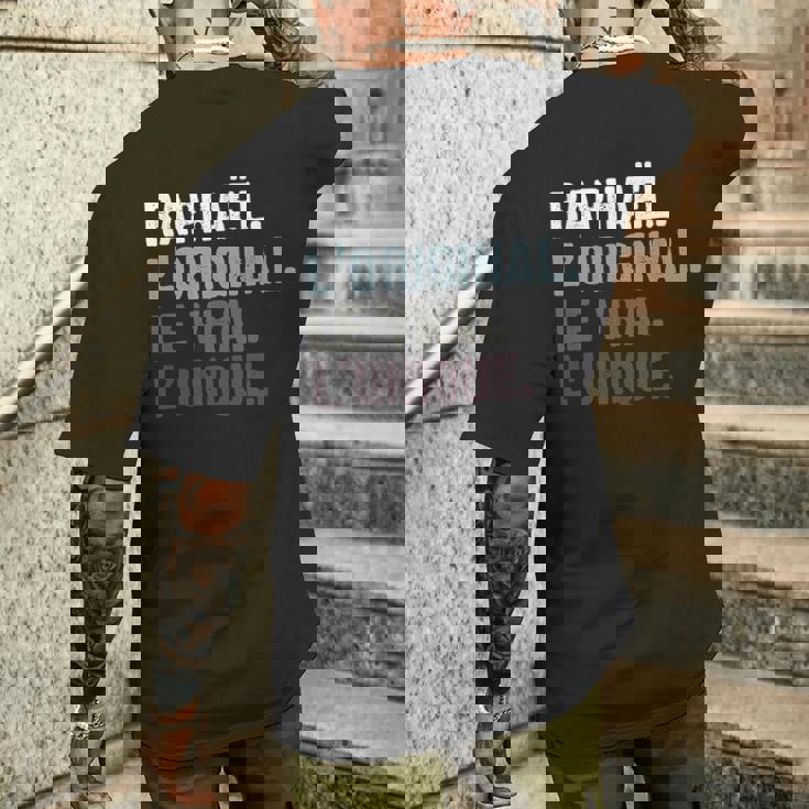 Homme Humour Idée Cadeau Personnalisé Prénom Raphaël T-shirt imprimé au dos Cadeaux pour lui