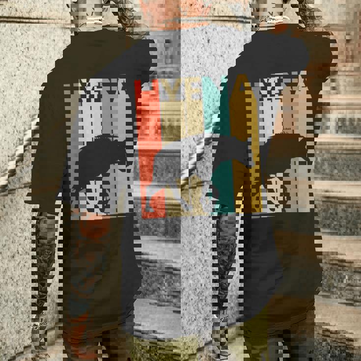 Hyena ハイエナ 動物 メンズTシャツ バックプリント 彼への贈り物