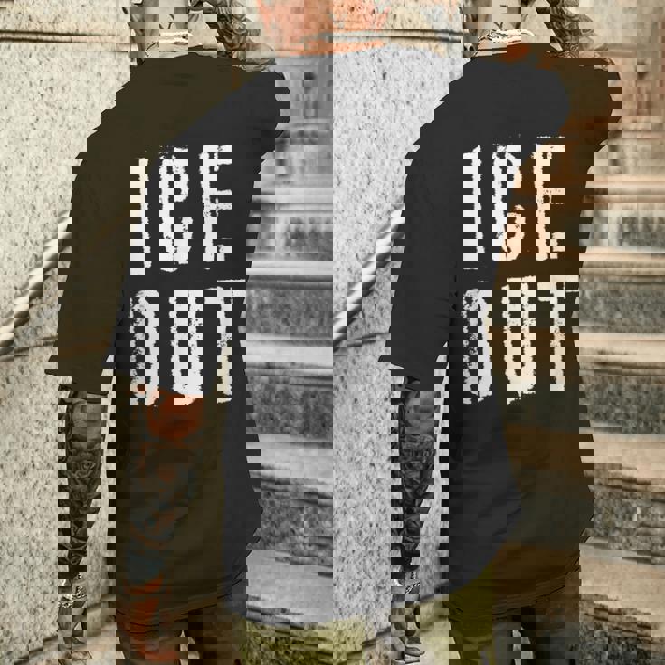 Ice Out メンズTシャツ バックプリント 彼への贈り物