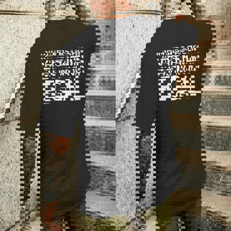 Ich Hab Daschonerstanden 面白いドイツ語の言葉 長袖tシャツ メンズTシャツ バックプリント 彼への贈り物