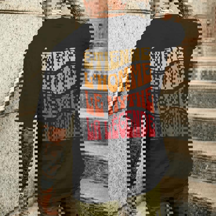 Idée-Cadeau Prénom Personnalisé Étienne Homme Mythe Légende T-shirt imprimé au dos Cadeaux pour lui