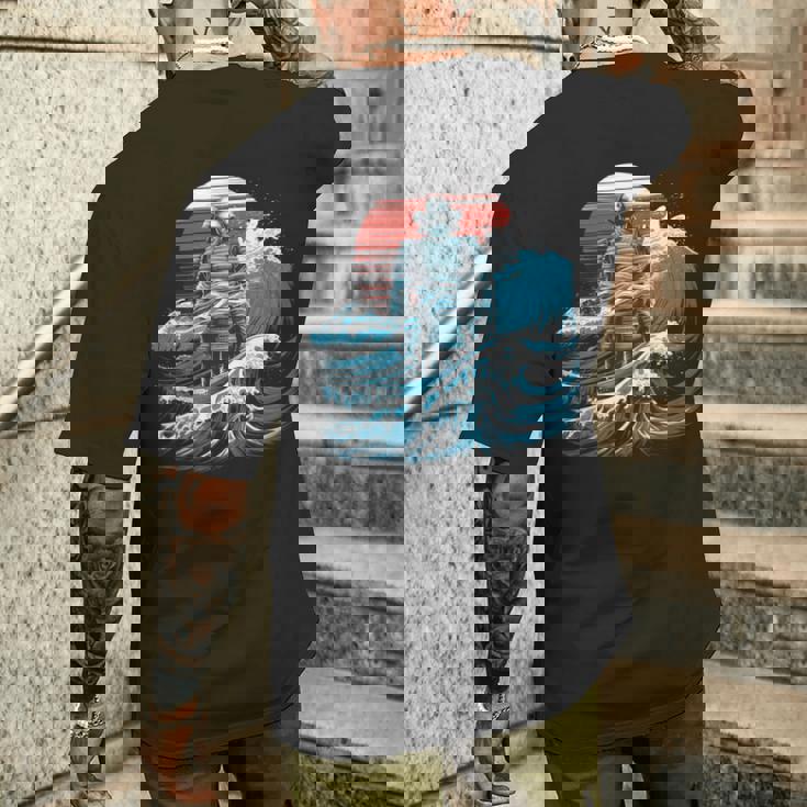 Japonamouraï Tokyo Arts Martiaux Épée Edgy Manche Longue T-shirt imprimé au dos Cadeaux pour lui