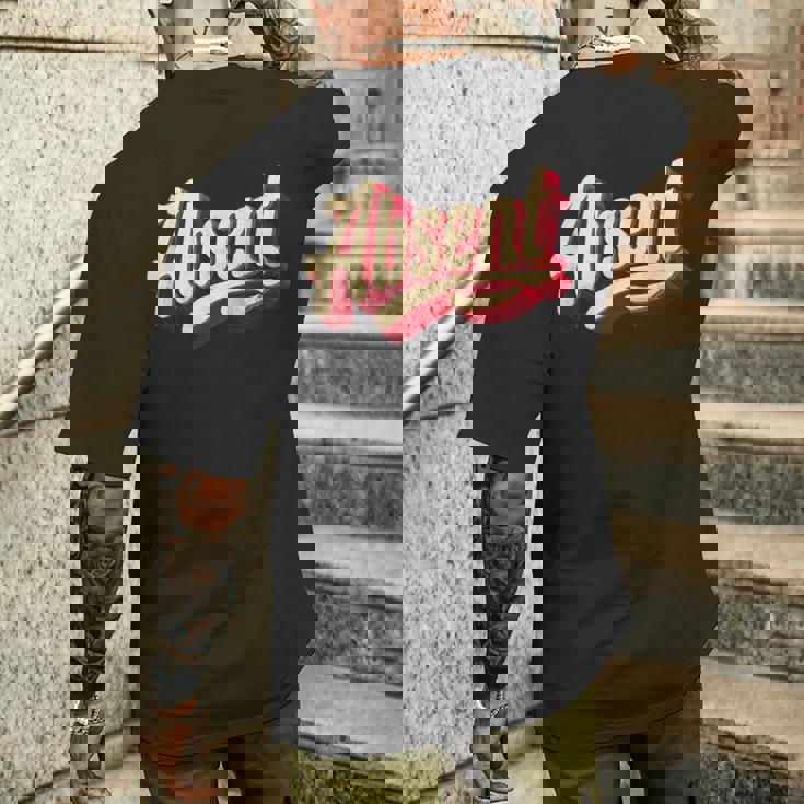 Joli Costume Emblème Absent T-shirt imprimé au dos Cadeaux pour lui