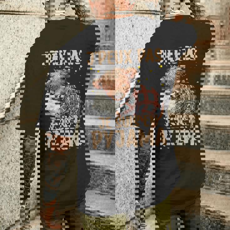 J'peux Pas Jeuis En Pyjamaache Highland Chemise De Nuit T-shirt imprimé au dos Cadeaux pour lui