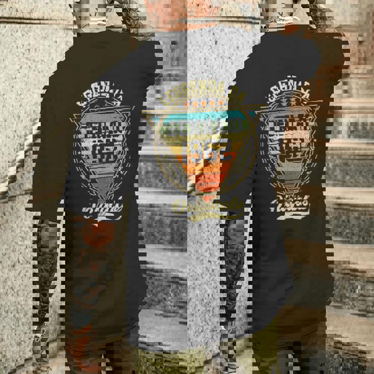 Leggenda Da Gennaio 1962 64 Compleanno Regali Donna Uomo T-shirt da uomo con stampa posteriore Regalos para él