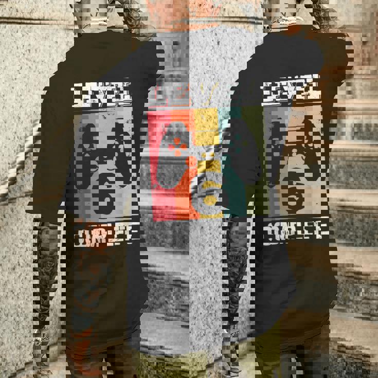 Level 6 6年目の結婚記念日のギフトに最適 メンズTシャツ バックプリント 彼への贈り物