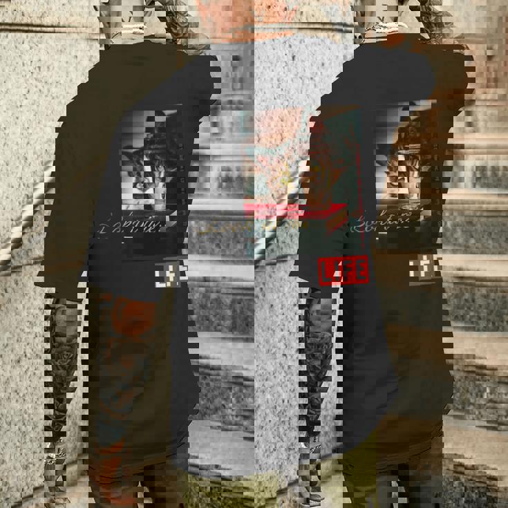 Life Picture Collection 猫（6） メンズTシャツ バックプリント 彼への贈り物