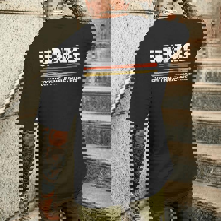 Ludwig Everything Else Is Noise クラシック音楽ドラムスティック 長袖tシャツ メンズTシャツ バックプリント 彼への贈り物