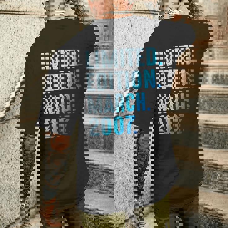 Mars 2007 Année 2007 Anniversaire 2007 Édition Limitée T-shirt imprimé au dos Cadeaux pour lui