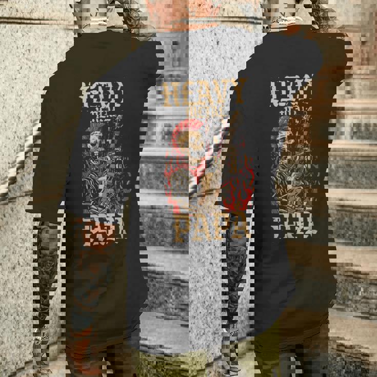 Metalhead Papà T-shirt da uomo con stampa posteriore Regalos para él