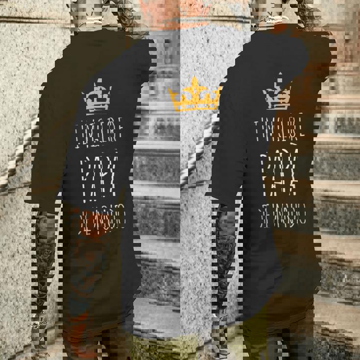 Migliore Papà Del Mondouper Regalo Festa Del Papà T-shirt da uomo con stampa posteriore Regalos para él