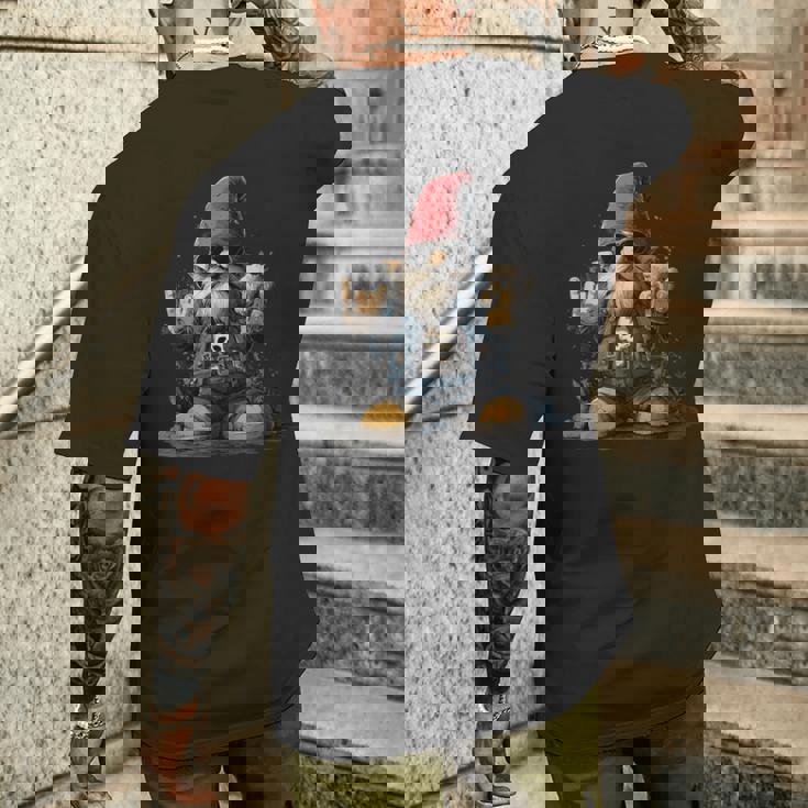 Nain De Jardin Rocker Boit De La Bière T-shirt imprimé au dos Cadeaux pour lui