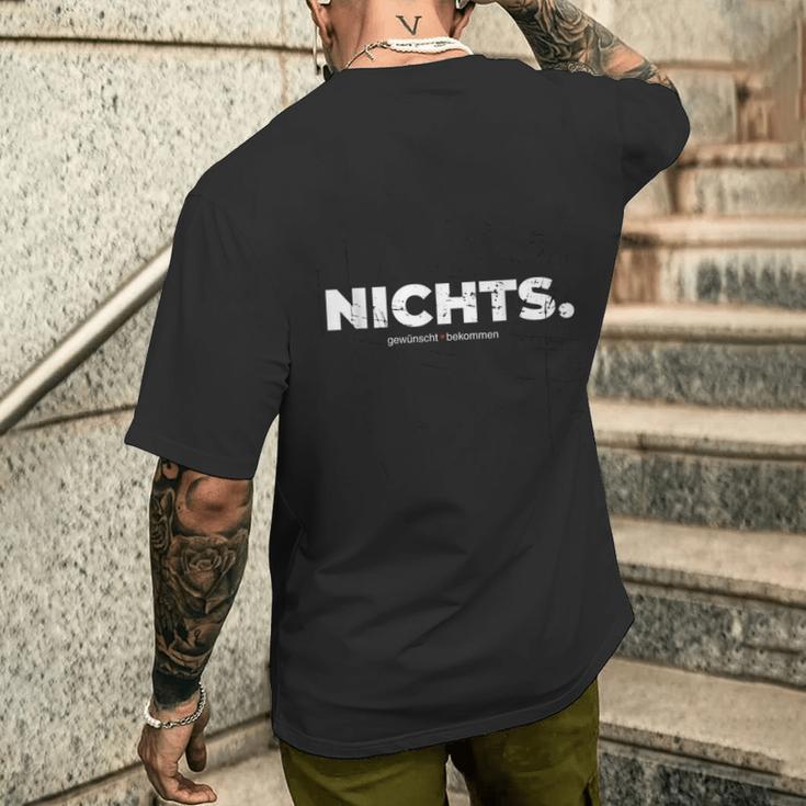 Nichts Geschenk I Wirchenken Uns Nichts Geschenk Lustig T-Shirt mit Rückendruck Geschenke für Ihn