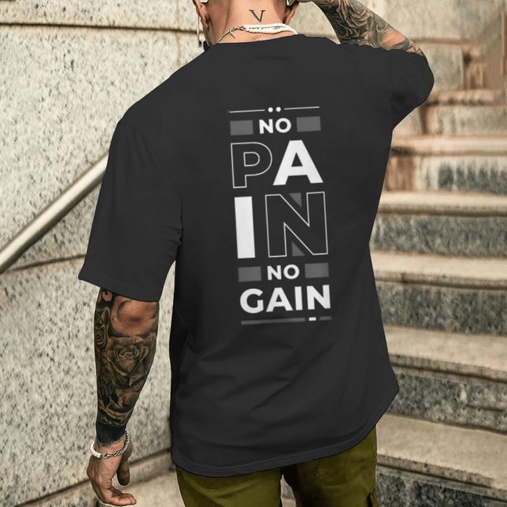 No Pain No Gain Gym Workout Fitness Coolg Training T-shirt da uomo con ...