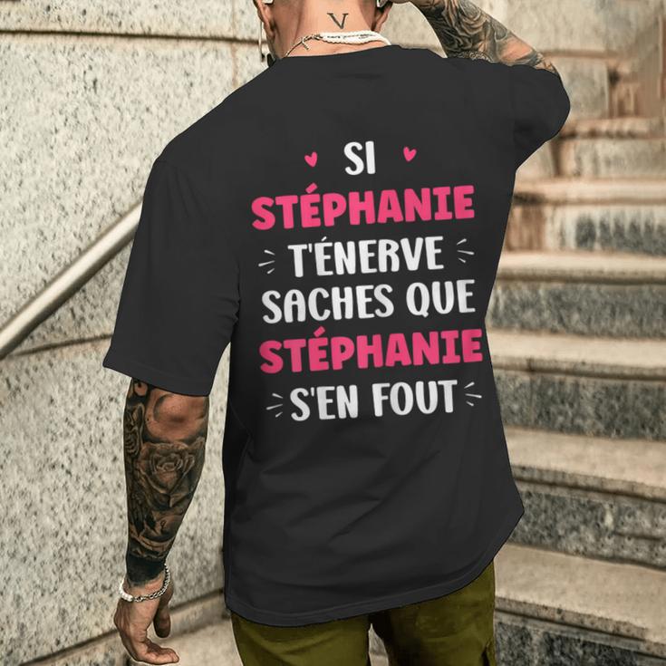 Nomtéphanie T'énerve Humourtéphanie T-shirt imprimé au dos Cadeaux pour lui