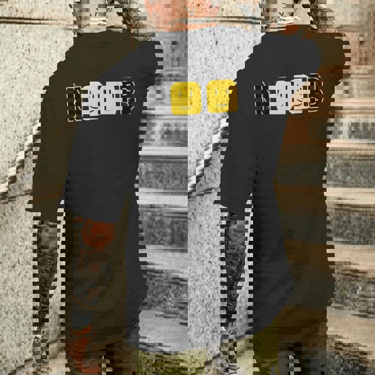 Noob Text メンズTシャツ バックプリント 彼への贈り物