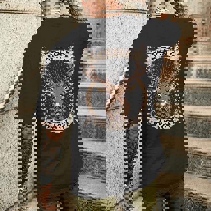 Oktoberfest Ersatz Tracht Lederhose Herbstfest Trachten T-Shirt mit Rückendruck Geschenke für Ihn