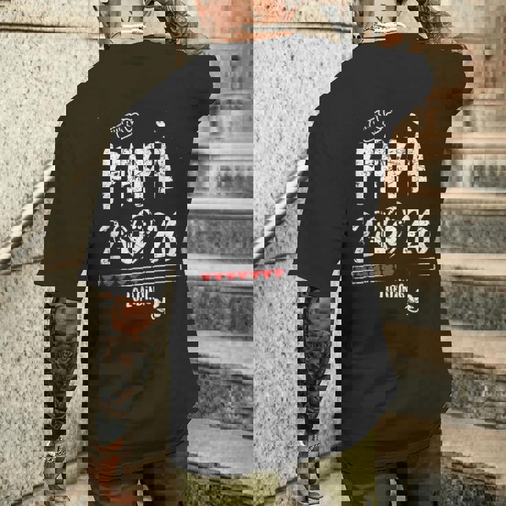 Papà 2026 Loading Annuncio Gravidanza Uomo Futuro Papà T-shirt da uomo con stampa posteriore Regalos para él