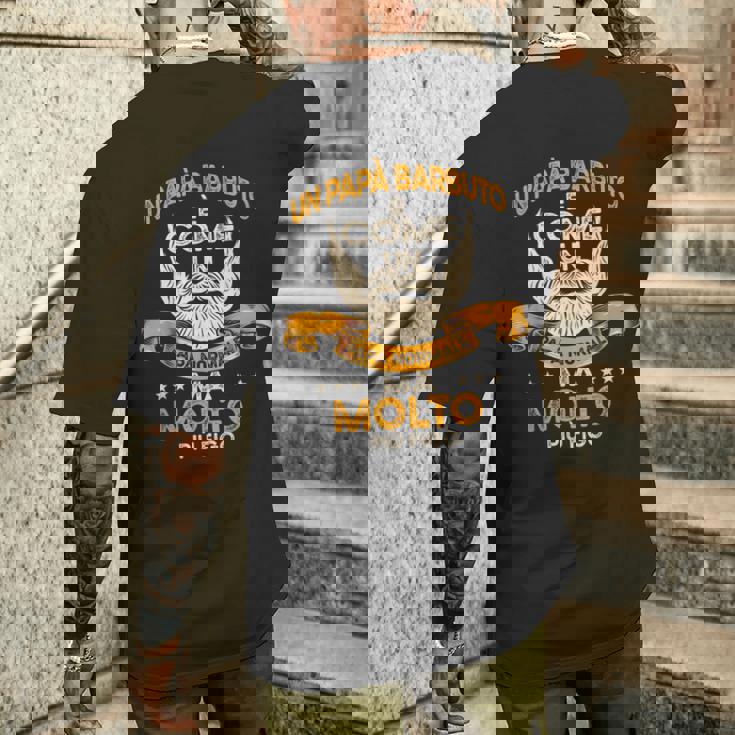 Papà Barbuto Umorismo Regalo Festa Del Papà Barba Padre T-shirt da uomo con stampa posteriore Regalos para él