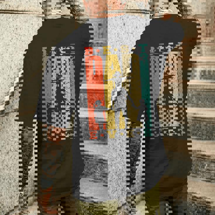 Papà Di 3 Figlie Regalo Festa Del Papà Padre Di Tre Figlie T-shirt da uomo con stampa posteriore Regalos para él