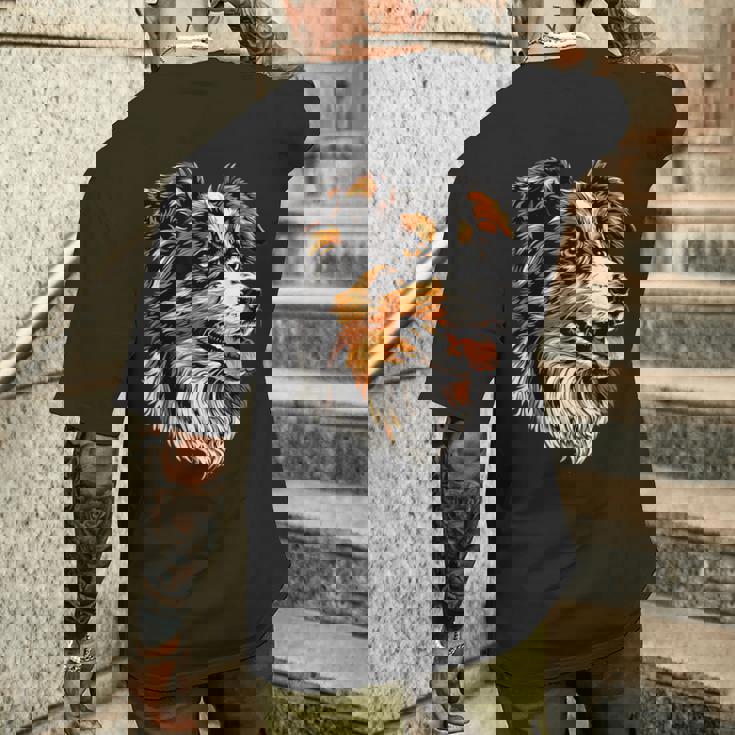 Pastore Australiano Gli Amanti Dei Cani Pastore Australiano T-shirt da uomo con stampa posteriore Regalos para él