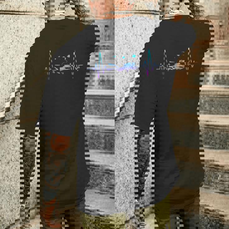 Plongée Battement De Cœur Plongéeous-Marine T-shirt imprimé au dos Cadeaux pour lui