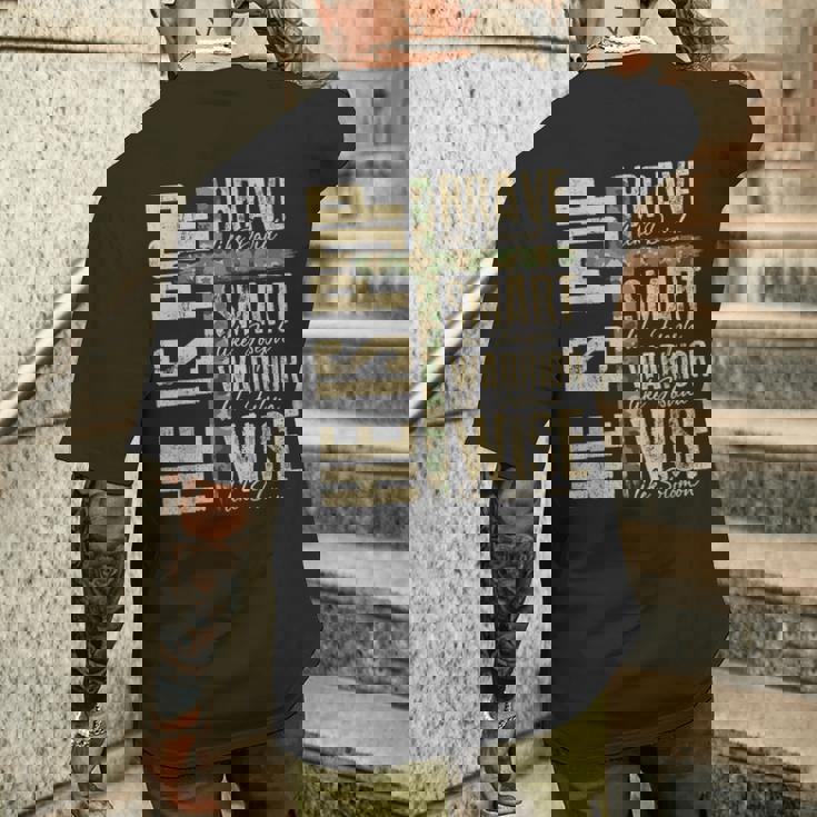 He Is Pop Camo Religious Father's Day Christian Dad Bible Men's Back Print T-Shirt Gifts for Him