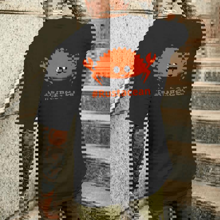 Rustプログラミング言語tシャツ – システムプログラマー開発者 長袖tシャツ メンズTシャツ バックプリント 彼への贈り物