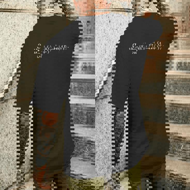 Schrödinger方程式 シュレーディンガー方程式 メンズTシャツ バックプリント 彼への贈り物