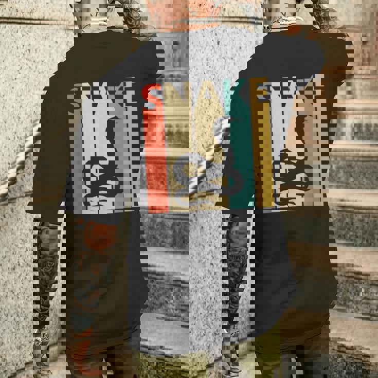 Snake ヘビ 蛇 動物 メンズTシャツ バックプリント 彼への贈り物