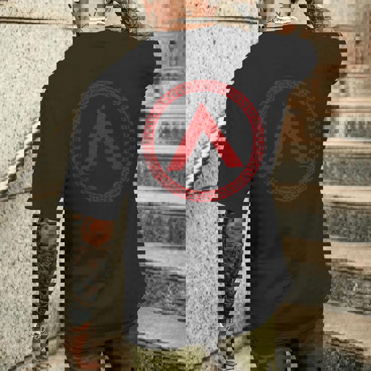 Sparta シンボル スパルタンシールド ランダ ラコニア メンズTシャツ バックプリント 彼への贈り物