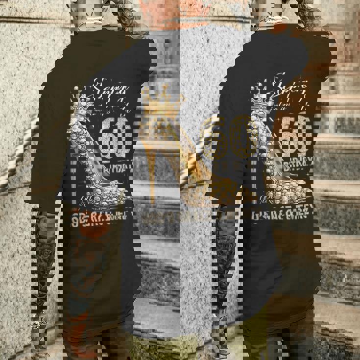 Stepping Into My 60Th Birthday With God's Grace & Mercy Men's T-shirt Back Print Gifts for Him Stepping Into My 60Th Birthday With God's Grace & Mercy Men's T-shirt Back Print Gifts for Him