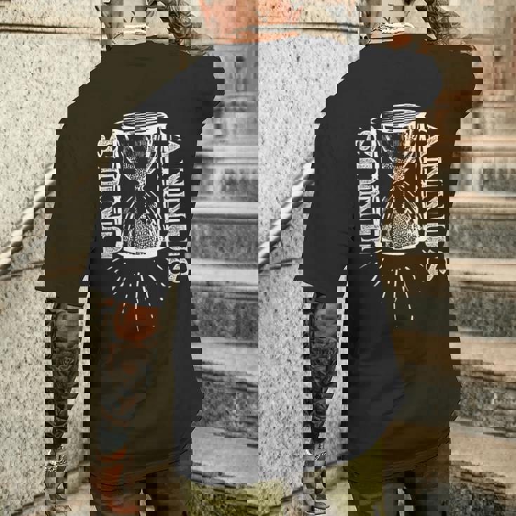 Unus Annus 砂時計 メンズTシャツ バックプリント 彼への贈り物