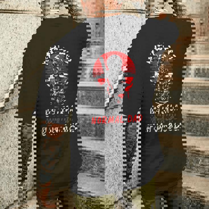 Uomo Kendo Papà Giappone Arti Marziali Padre Combattente Guerriero Giapponese T-shirt da uomo con stampa posteriore Regalos para él