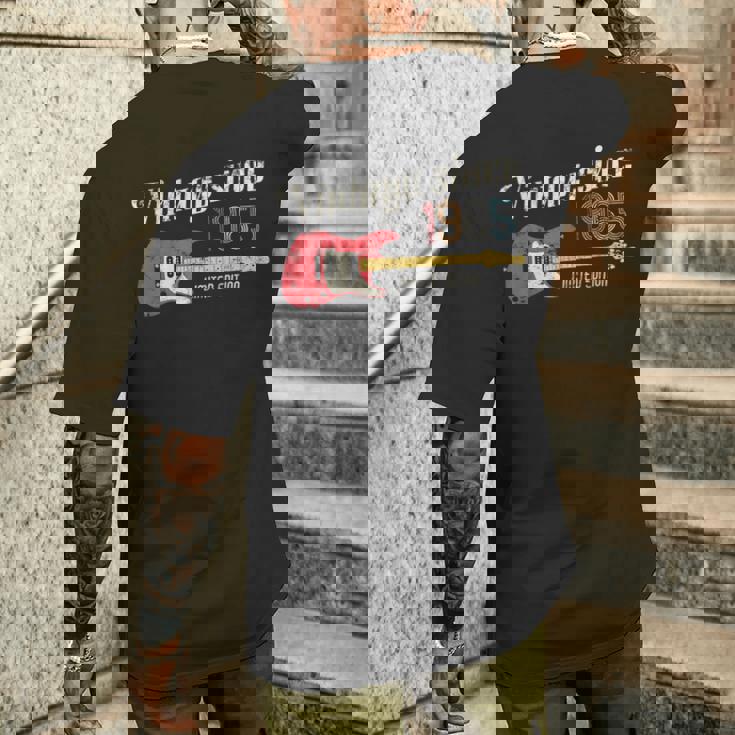 Vintageince 1965 Birthday Party ギターギタリストミュージシャン メンズTシャツ バックプリント 彼への贈り物