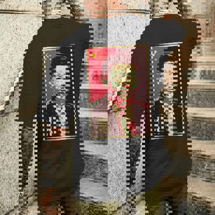 Xi Jinping China President Chinese 習近平中国中国共産党主席中国共産党 メンズTシャツ バックプリント 彼への贈り物