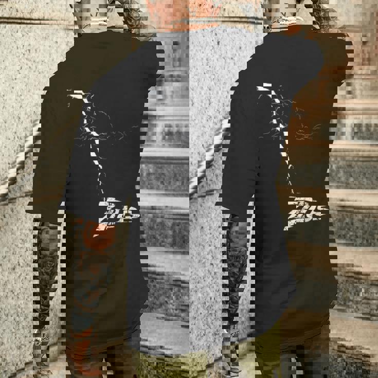 Zeus ギリシャ神話 ギリシャ神話 ギリシャ神 古代ギリシャ 稲妻 メンズTシャツ バックプリント 彼への贈り物