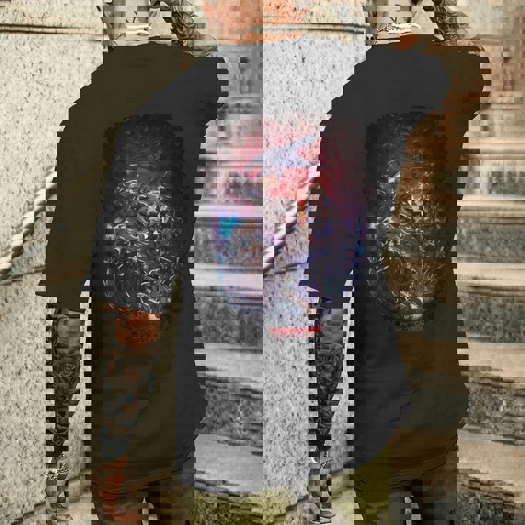 『Voice Of Cards ドラゴンの島』キーアート メンズTシャツ バックプリント 彼への贈り物