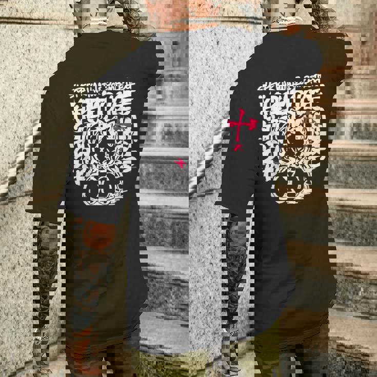 【クレイジー・オリー】Super Kawaii Zombie Idol 黒 メンズTシャツ バックプリント 彼への贈り物