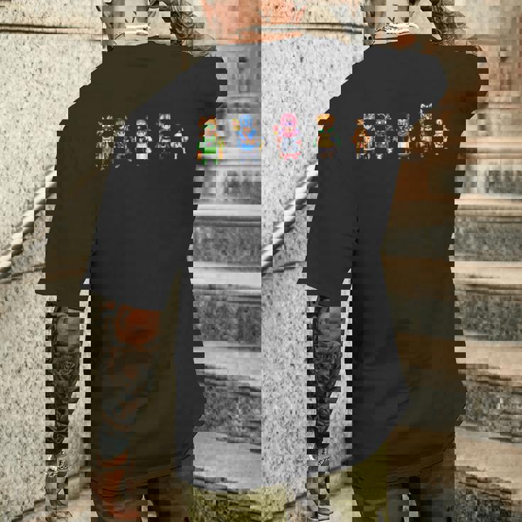 【公式】Hd-2D版『ドラゴンクエストii』キャラクタードット メンズTシャツ バックプリント 彼への贈り物