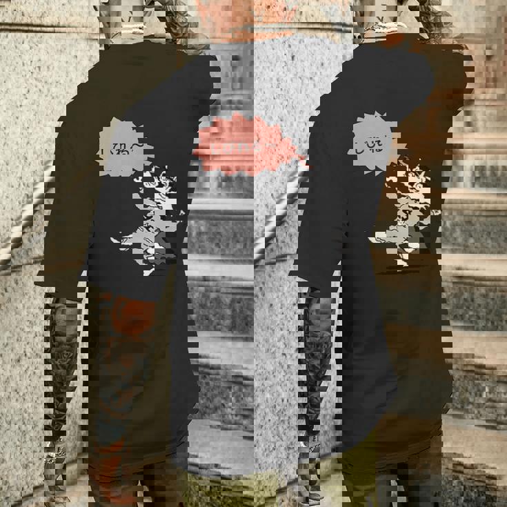 かいけつゾロリtシャツ大さくせん 「しびれる」 メンズTシャツ バックプリント 彼への贈り物