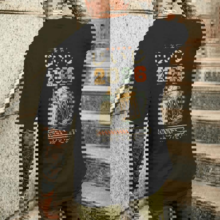 じいじ2026・もうすぐおじいちゃん・じいじになる・ベビーのお知らせ メンズTシャツ バックプリント 彼への贈り物