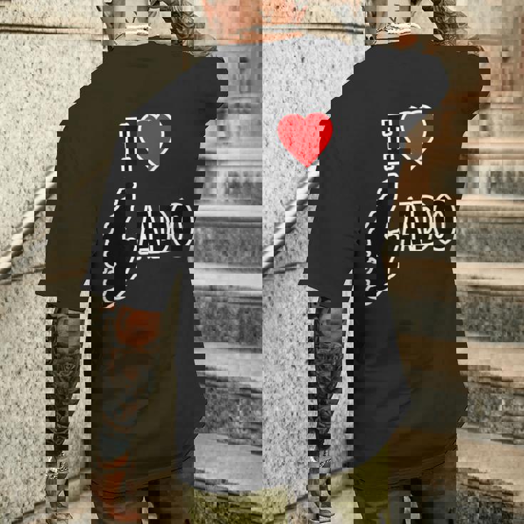 アイラブ・Sado 佐渡島 地図（I Love ハート）【47都道府県】Jimo-T ジモティ お土産 面白 メンズTシャツ バックプリント 彼への贈り物