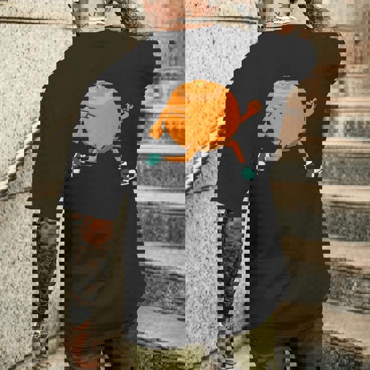アイロニック・オレンジ・ランニング・マラソン・ホビーランナー メンズTシャツ バックプリント 彼への贈り物