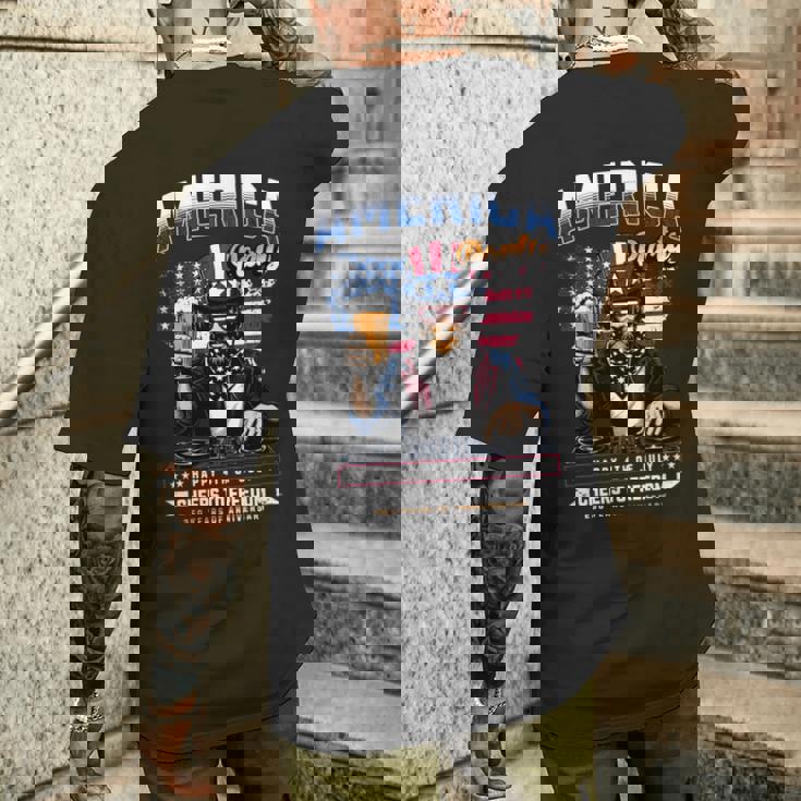 アメリカハッピー250 7月4日 独立記念日 長袖tシャツ メンズTシャツ バックプリント 彼への贈り物