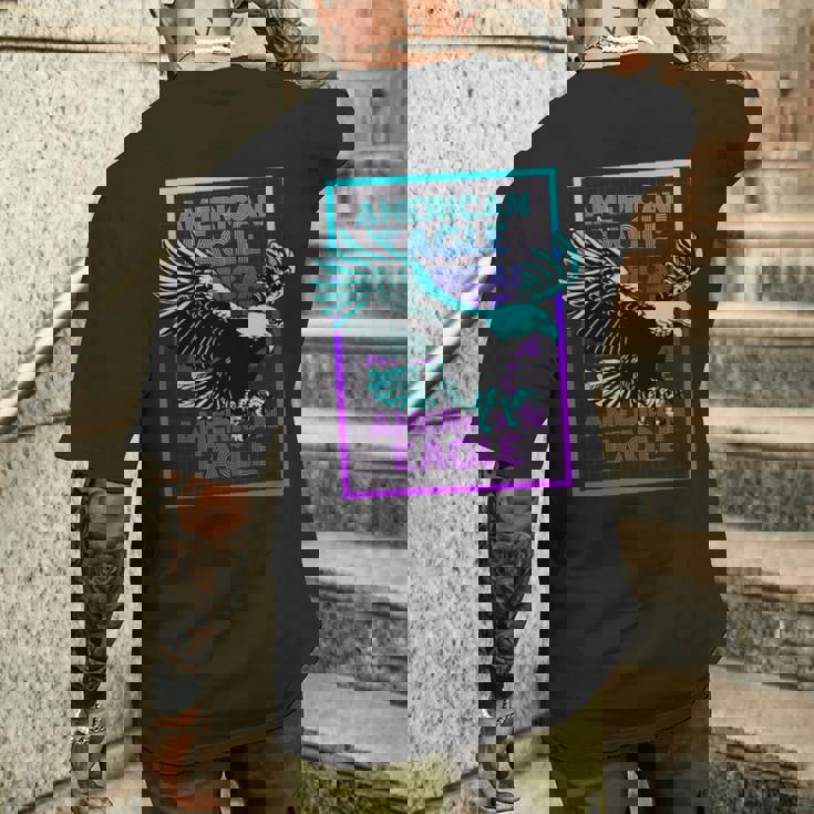 アメリカンイーグル ビンテージ レトロ アメリカンイーグル 長袖tシャツ メンズTシャツ バックプリント 彼への贈り物