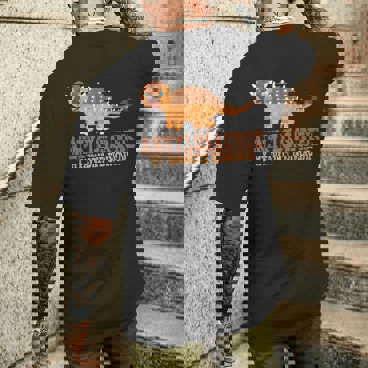 アンキロサウルス My Favorite 恐竜キッズアンキロサウルス メンズTシャツ バックプリント 彼への贈り物