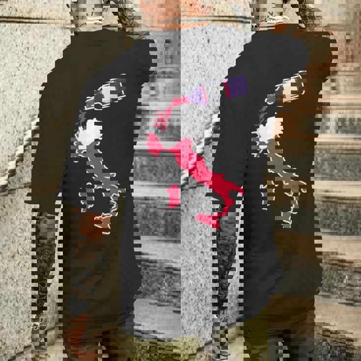 イタリアワインシャツ 地図 イタリアバケーション メンズTシャツ バックプリント 彼への贈り物