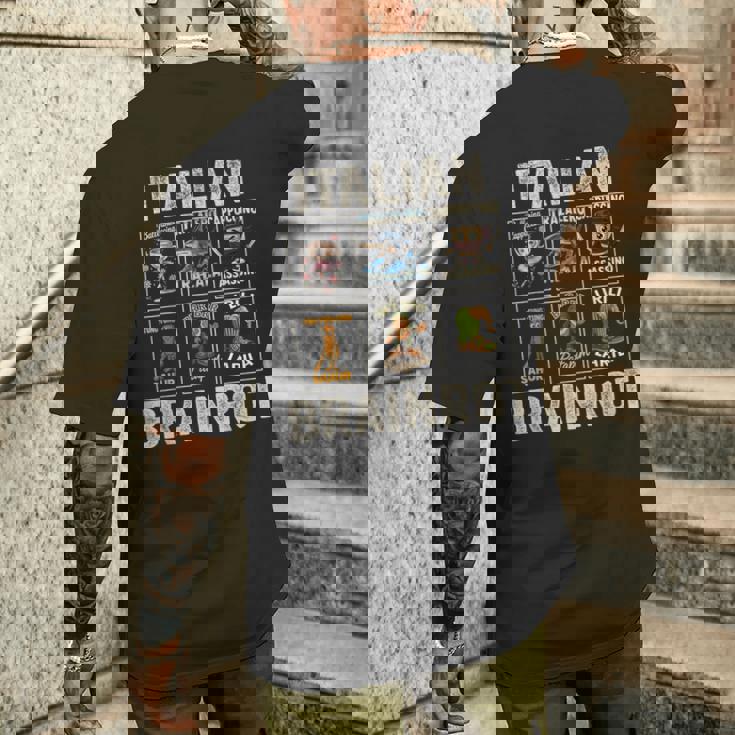 イタリアン・ブレインロット Italian Brainrot メンズTシャツ バックプリント 彼への贈り物