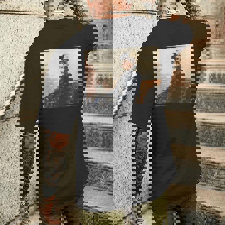 イヴァン・クラムスコイ作「見知らぬ女の肖像」 メンズTシャツ バックプリント 彼への贈り物